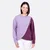Sweatshirt DIY Wickeloptik Sweatstoff Flieder Lila