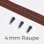 Endlos Reißverschluss gunmetal metallisiert braun 4 mm Raupe