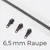 Endlos Reißverschluss Gunmetal Weiß B3 6,5mm Raupe