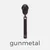 Metall Zipper lang gunmetal für 6,5mm Raupe 4 Stück 