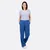 Schnittmuster Damenhose aus Viskose- Tencelstoff mit T-shirt