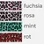 Gummiband 40 mm Leopard, fuchsia, rosa, mint, rot