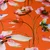 Viskosejersey Digitaldruck Aquarellblumen Orange