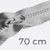 Reißverschluss teilbar 70cm Hellgrau D132