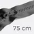 Reißverschluss teilbar 75cm Dunkelgrau D306