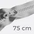 Reißverschluss teilbar 75cm Hellgrau D132