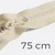 Reißverschluss teilbar 75cm Milchweiß D99