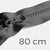 Reißverschluss teilbar 80cm Dunkelgrau D306