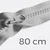 Reißverschluss teilbar 80cm Hellgrau D132