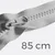 Reißverschluss teilbar 85cm Hellgrau D132