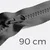 Reißverschluss teilbar 90cm Dunkelgrau D306