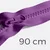 Reißverschluss teilbar 90cm Lila (Mittel) B41