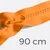 Reißverschluss teilbar 90cm Orange B40