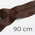 Reißverschluss teilbar 90cm Schokoladenbraun D161