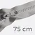 Reißverschluss teilbar 75cm Mausgrau B24