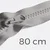 Reißverschluss teilbar 80cm Mausgrau B24