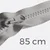 Reißverschluss teilbar 85cm Mausgrau B24