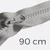Reißverschluss teilbar 90 cm Mausgrau B24