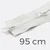 Zwei-Wege Reißverschluss 95cm Weiß B3