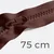 Reißverschluss teilbar 75cm Braun B26
