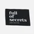 Webetikett XL "full of secrets", 60x80 mm