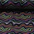 Alpenfleece Wellen Schwarz