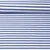 Baumwolljersey Streifen Weiß Jeansblau