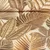 Canvas Tropische Blätter Leinenlook Beige