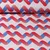 Jacquard Jersey "Up and Down" Grau Blau