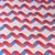 Jacquard Jersey "Up and Down" Grau Blau