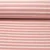 Nickistoff Velours Streifen Altrosa Ecru