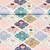 Popeline Patches Blumen Weiß