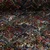 Samt Jersey Ornamente Schwarz Braun
