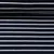 Stretch Frottee Streifen Navy Ecru