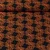 Viskose Twill Retro Schwarz Orange