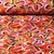 Viskosejersey Retro Blumen Orange