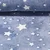 Wellnessfleece Leuchtend Sterne Blau