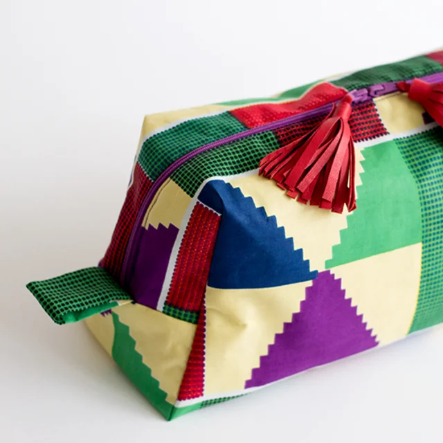 Afrikastoffe Kosmetiktasche nähen Afrikastoffe Kosmetiktasche nähen