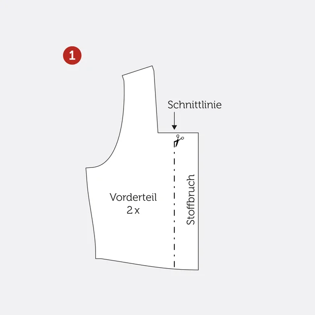 Dirndl Vorderteil einschneiden Dirndl Vorderteil einschneiden