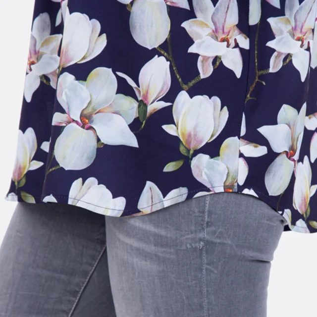 Bluse sommerlich Rundsaum Bluse sommerlich Rundsaum