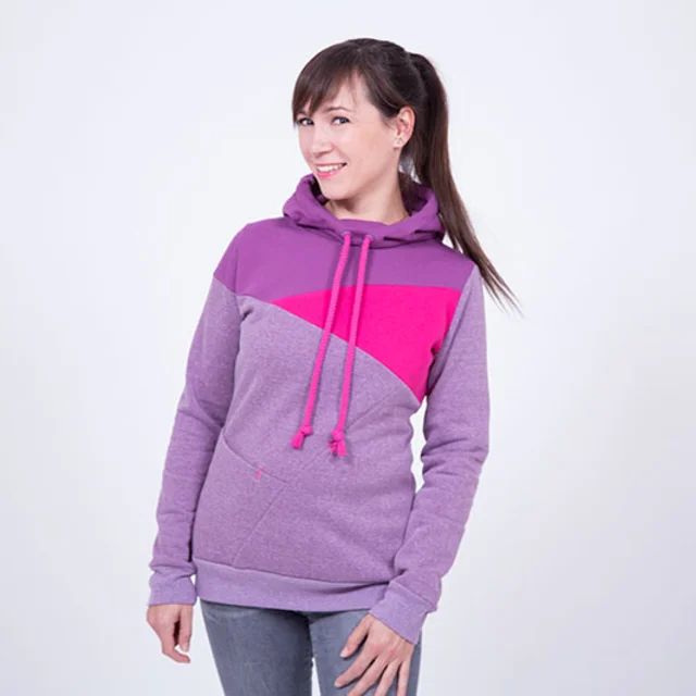 Schnittmuster Nähanleitung Damen-Hoodie mit Teilung selber nähen Schnittmuster Nähanleitung Damen-Hoodie mit Teilung selber nähen