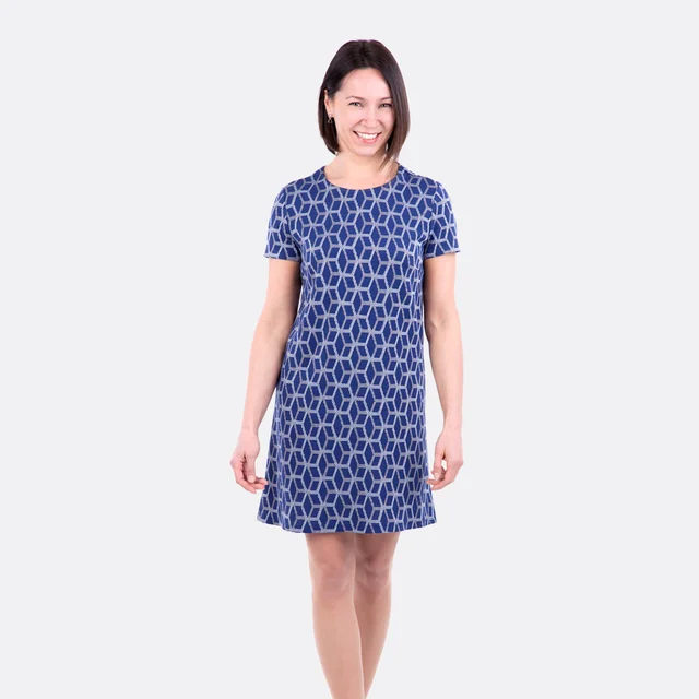 Schnittmuster A-Linienkleid runder Ausschnitt mit Beleg selber nähen Schnittmuster A-Linienkleid runder Ausschnitt mit Beleg selber nähen