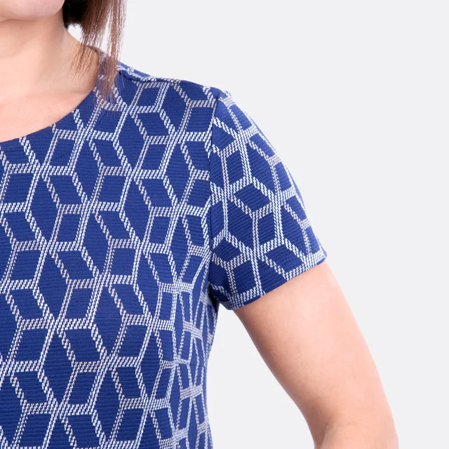Schnittmuster A-Linienkleid runder Ausschnitt kurze Ärmel nähen Schnittmuster A-Linienkleid runder Ausschnitt kurze Ärmel nähen