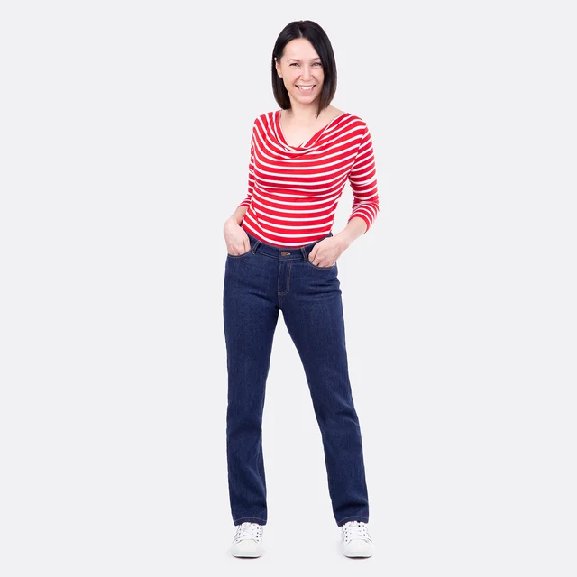 Schnittmuster Damen-Jeans selbstgenäht Schnittmuster Damen-Jeans selbstgenäht