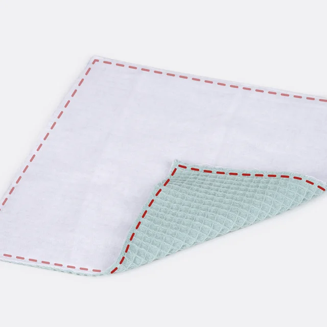 DIY Anleitung Waffeltücher Stoff zusammennähen DIY Anleitung Waffeltücher Stoff zusammennähen