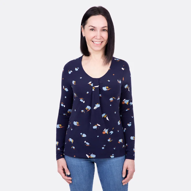 Damenshirt aus Bambus Viskosejersey nähen Damenshirt aus Bambus Viskosejersey nähen