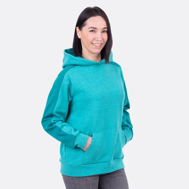 Lauryn Sweat Hoodie petrol meliert Lauryn Sweat Hoodie petrol meliert