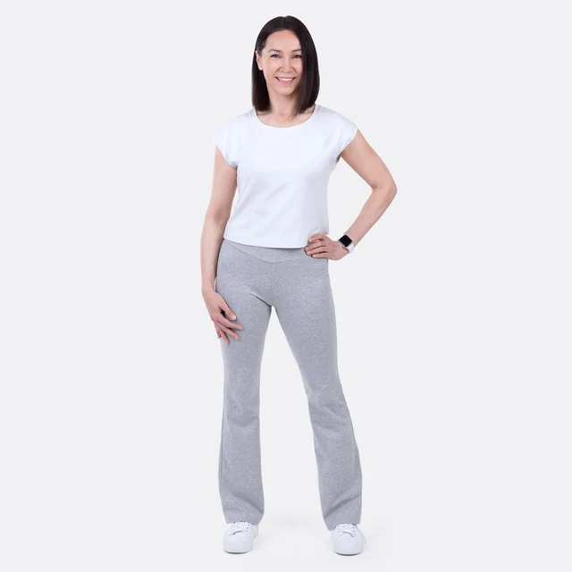 Damen Schnittmuster Flared Leggings aus Jersey nähen Damen Schnittmuster Flared Leggings aus Jersey nähen