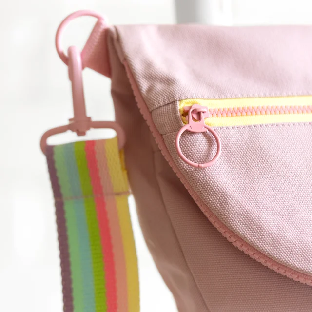 Tasche mit Karabiner D-Ring Rosa Tasche mit Karabiner D-Ring Rosa